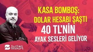 Kasa bomboş O dolar hesabı hiç öyle değil 40 TLnin ayak sesleri geliyor  Turhan Bozkurt [upl. by Elleivad]