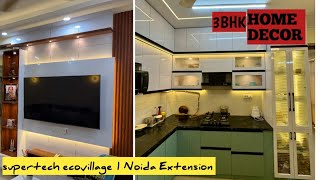 3BHK HOME TOURI ELEGANT AND LUXURIOUS INTERIOR  Budget 45 lakh  ECOVILLAGE 1 NOIDA EXTENSION [upl. by Arte]