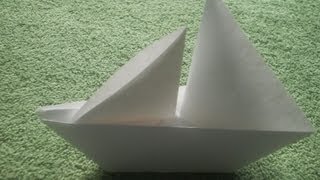 Origami Tutorial Origami Sailboat [upl. by Boyt]