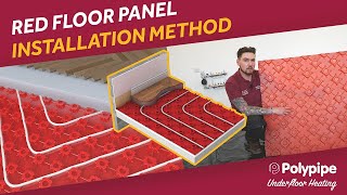 How to install Polypipes Red Floor Panel Underfloor Heating System [upl. by Assiled]