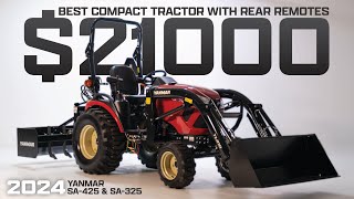 Best Compact Tractor Under 30hp  2024 YANMAR SA425  With Standard Rear Remotes [upl. by Nazar179]