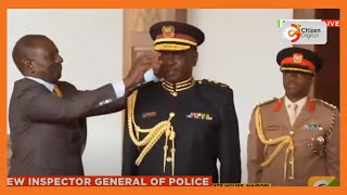 Douglas Kanja installed as Inspector General of the National Police Service [upl. by Tnarg]