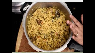 Mutton Biryani Hotel style Biryani using pressure cooker Quick easy and tasty Biryani recipe [upl. by Aldora799]