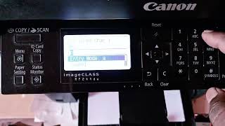 canon mf244dw wifi network connection [upl. by Elrod]