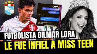 Jhilmar Lora futbolista de Sporting Cristal le habría sido infiel a Miss Teen 2022 [upl. by Marget]