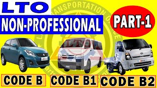 2024 Lto Reviewer Code B B1 B2 Part 1 For Nonprofessional Exam [upl. by Karin]