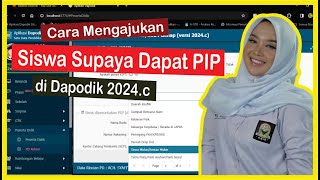 Cara Mengajukan Siswa Supaya Dapat PIP di Dapodik 2024c [upl. by Haney757]