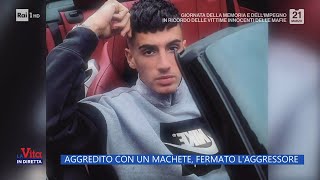 Aggredito con un machete fermato laggressore  La Vita In Diretta 21032024 [upl. by Ennovehc659]