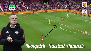 Rangnick Tactical Analysis against Crystal Palace  Gegenpressing Viera got Dominated by Ralf [upl. by Trammel]