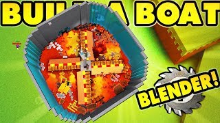 Build a boat BLOCK BLENDER [upl. by Ludlow]