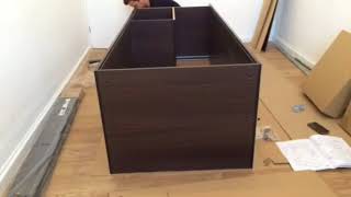 How to assemble IKEA TRYSIL Dark Wardrobe [upl. by Harlamert]