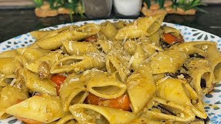 Pasta con melanzane e salsa di basilico 🌿 [upl. by Vito677]