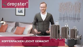 Kofferpacken leicht gemacht  Lifehack  Anleitung  Urlaub  dropster [upl. by Tjon426]