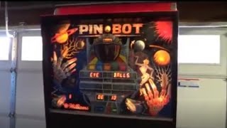 PINBOT PINBALL MACHINE BY WILLIAMS 1986 [upl. by Inhoj]