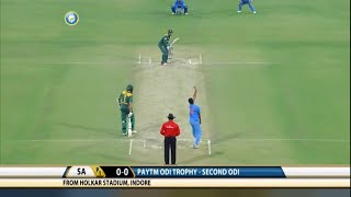 India vs South Africa 2nd Odi Highlights 2015 Bhuvneshwar Kumar Bowling [upl. by Paapanen290]