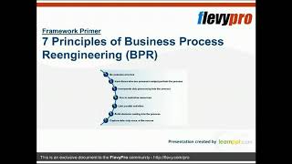 7 Principles of Business Process Reengineering BPR [upl. by Amian]