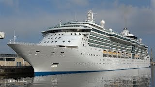 BRILLIANCE OF THE SEAS  maiden call in Rostock Warnemünde Germany  4KQualityVideo [upl. by Sink350]