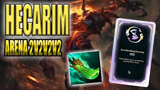 Hecarim helicopter build 2v2v2v2 Arena AZ [upl. by Akiam]