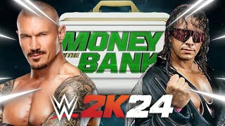 Randy Orton Vs Bret Hart Ladder Match WWE2K24 Dream Match [upl. by Birkett]