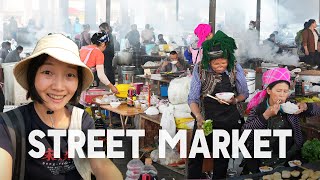 Colorful and smokey STREET MARKET in remote Yunnan  EP26 S2 [upl. by Leruj]