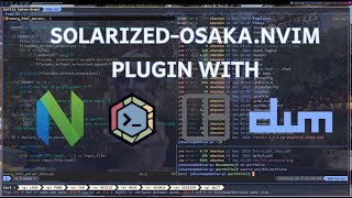 My solarized Osaka Colorscheme On Neovim Tmux Zellij And My Favorite Linux Apps [upl. by Rockwood394]