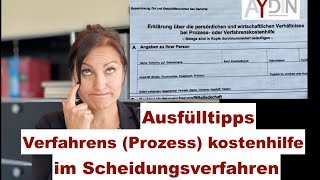 Prozesskostenhilfe  Formular  Ausfülltipps [upl. by Haida]