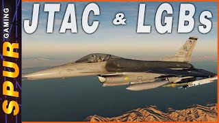 Working with AI JTACs and Laser Guided Bombs in the F16 DCS 2024 [upl. by Nunes360]