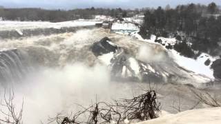 Débâcle 2016 aux ChutesdelaChaudière Lévis secteur Charny [upl. by Atikihs]