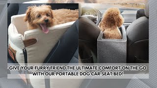 Portable Dog Car Seat Bed [upl. by Alan]