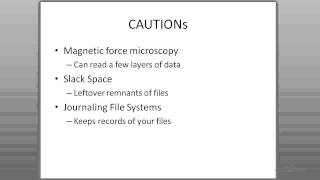 Ubuntu 1204 Forensics  Securely Erasing Disk Drives Overview [upl. by Conover998]