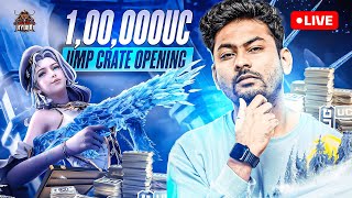 GLACIER UMP CRATE OPENING  MAXED OUT  BGMI LIVE RANK PUSH amp CUSTOM ROOMS [upl. by Arais155]