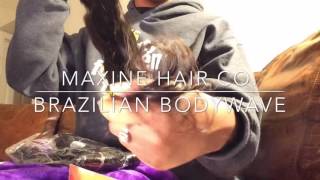 Maxine hair  Brazilian BodyWave Unboxing  Aliexpress co [upl. by Adelice46]