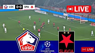 LIVE  Lille vs Slavia Praha  Uefa Champions League Qualification 2024  gameplay pes21 [upl. by Ecirtak537]