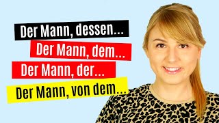 Relativsätze sind ganz einfach Perfektes Deutsch lernen │ A2 B1 B2 [upl. by Aihsinat]