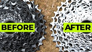 How I CLEAN my Bicycle Cassette so it Sparkles and Lasts Longer [upl. by Ymassej954]