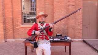 Loading and firing the Flintlock musket [upl. by Broucek]