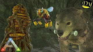 SUPER EASY GIANT BEE TAMING WITH DIRE BEAR  ARK SURVIVAL EVOLVED 2022 [upl. by Sheya663]