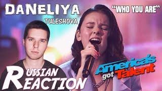 REACTION to Daneliya Tuleshova – Who You Are  Americas Got Talent [upl. by Llehcal]