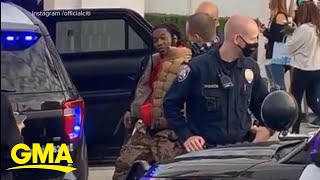 Rapper Offset detained by police  GMA [upl. by Graeme]