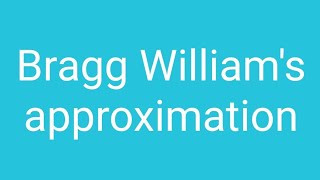 Bragg  Williams approximation Ising model part 2 [upl. by Tra528]