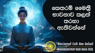 කෙතරම් මෛත්‍රී භාවනාව කලත් තරහා ඇතිවන්නේ Maha Rahathun Wadi Maga Osse [upl. by Rossi]