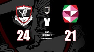 Dubai Exiles 2 v Barrelhouse UAE Divison 1 Rugby February 12th 2022 [upl. by Bo]