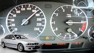 1999 BMW 528i E39 193hp 0210 Kmh Top Speed Autobahn [upl. by Ardnasxela827]