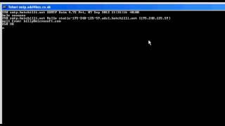 How to test an SMTP server  Send email from command prompt [upl. by Forcier871]