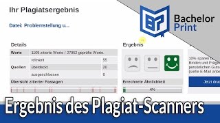 PLAGIATSCANNER ONLINE  Erklärung des Plagiatsreports [upl. by Nnarefinnej]