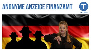 Anonyme Anzeige Finanzamt Stasi Meldeportal zieht Bilanz [upl. by Notlef450]