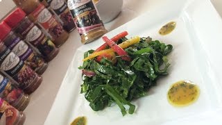 Raw Marinated Collard Greens Recipe by Keith Lorren [upl. by Bax481]