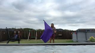 Attempting to throw this flag after not doing color guard for 2 years [upl. by Drida]