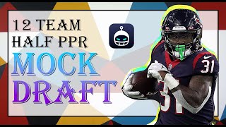 🏈 SLEEPER HALF PPR MOCK DRAFT 12 Team Pick 4 [upl. by Ewell]