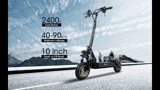 Max Speed 5565kmh 2400W 48V 10inch Wheels Electric Scooter [upl. by Job]